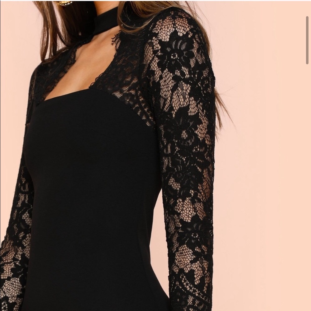 Black cocktail dress